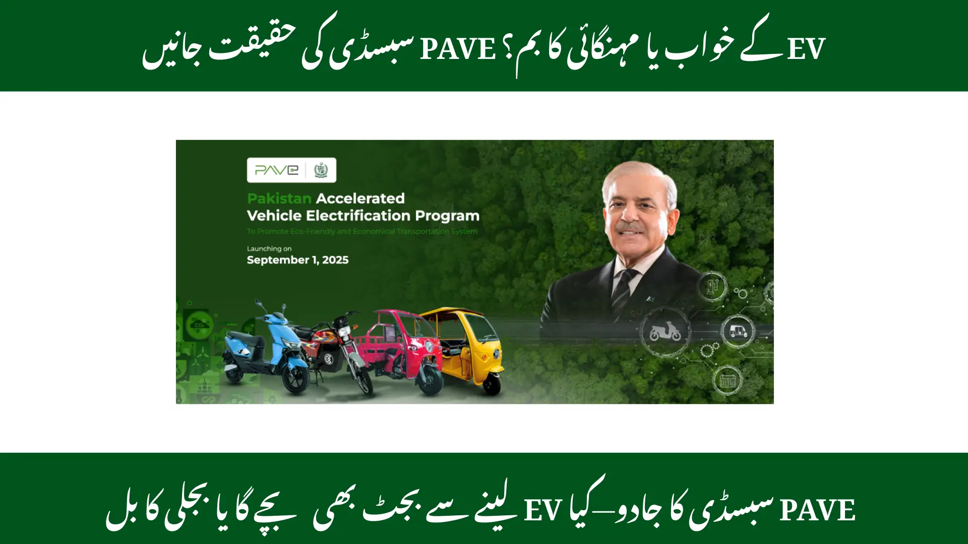 PAVE Subsidy 2025 Pakistan