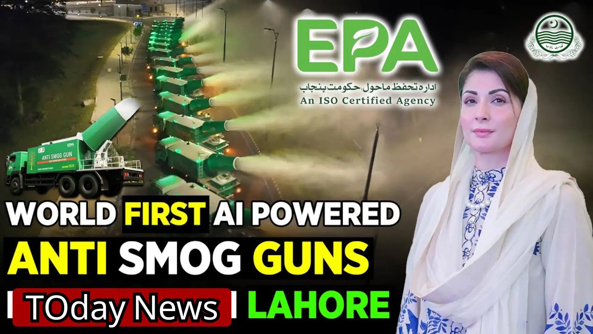 World First AI-Powered Anti-Smog Guns Deployed in Lahore