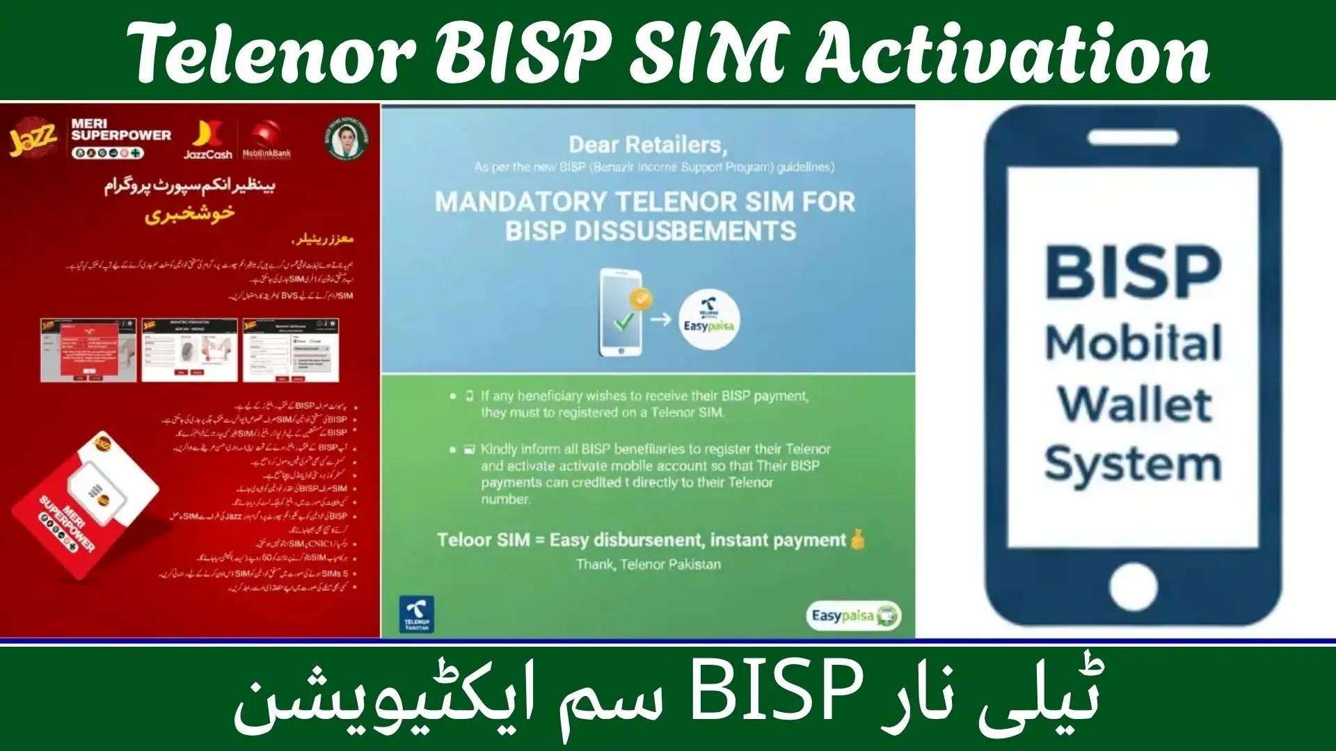 Telenor BISP SIM Activation